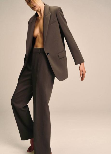 Imagen - Pantalón de traje masculino en topo