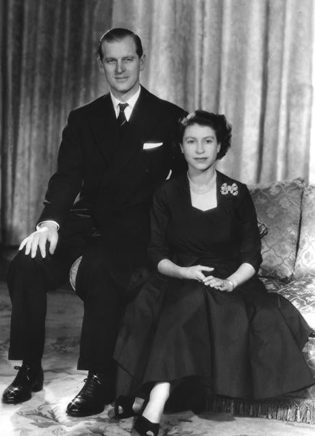Imagen - Posado de la reina Isabel ii y su marido en Clarence House.