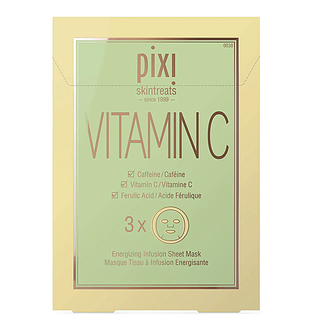 Mascarilla de tela Vitamin-C de Pixi Beauty.