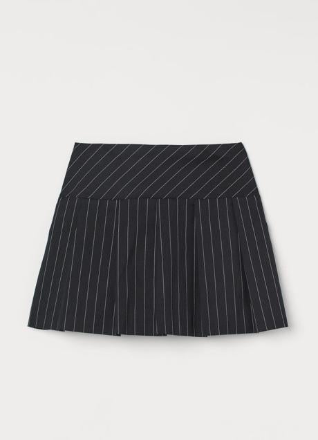 Imagen - Falda tableada con raya diplomática de H&M, 19,99€.