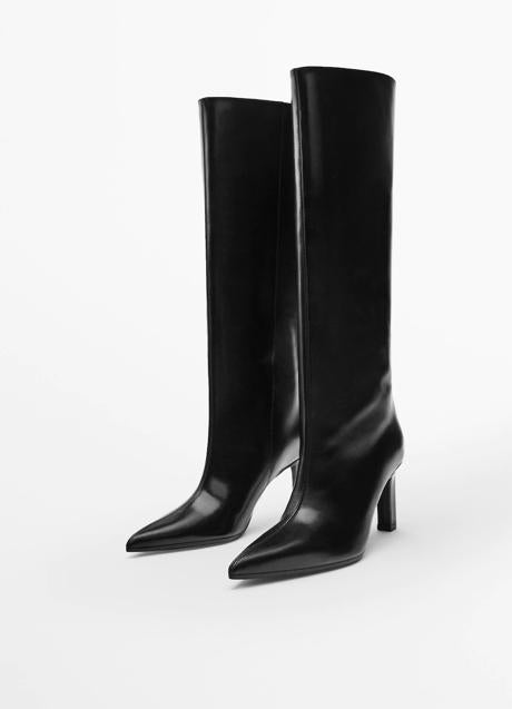 Imagen - Botas altas de color negro de Massimo Dutti. Foto: Massimo Dutti.