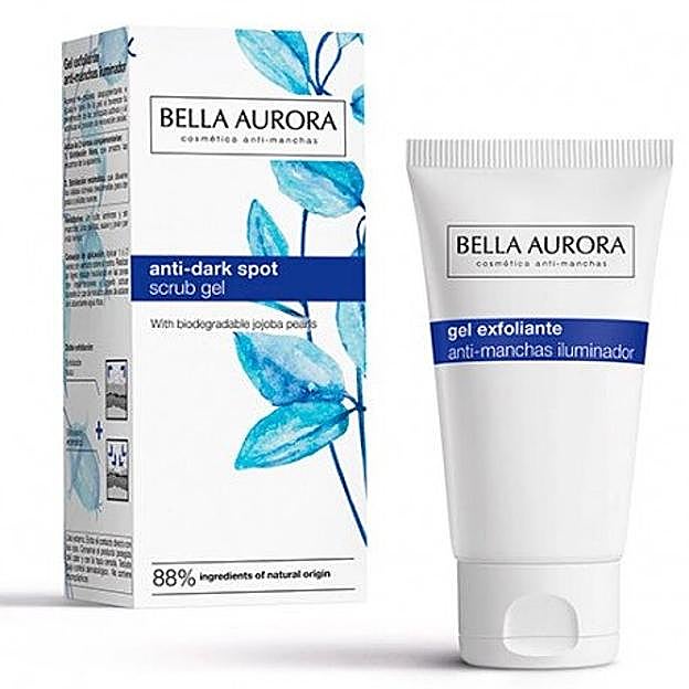 Gel limpiador antimanchas e iluminador de Bella Aurora.
