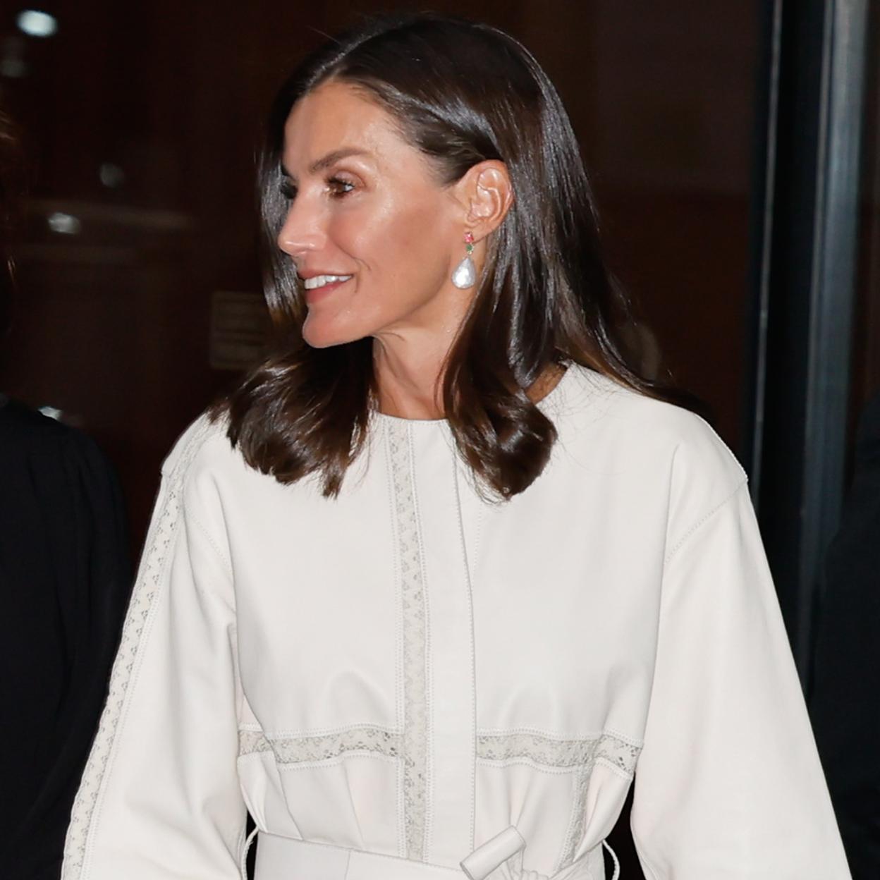 La reina Letizia sin canas.