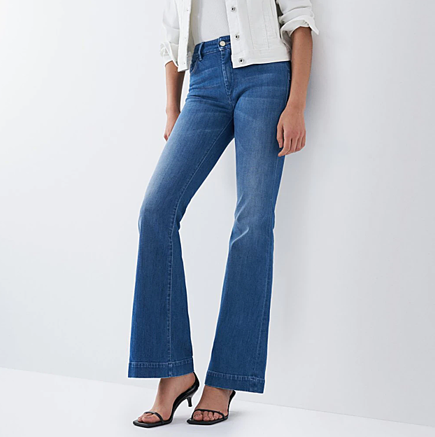 Imagen principal - Los pantalones vaqueros campana.