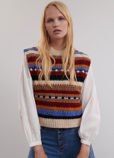 Imagen - Chaleco estampado de rayas de Brownie, 55,90€.