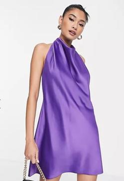 Imagen secundaria 2 - Los vestidos morados mini de invitada.