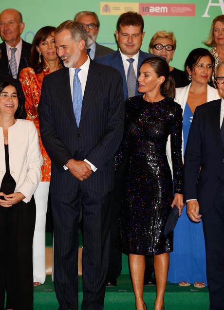 Imagen - La reina Letizia y el rey Felipe en el evento de la AECC. 