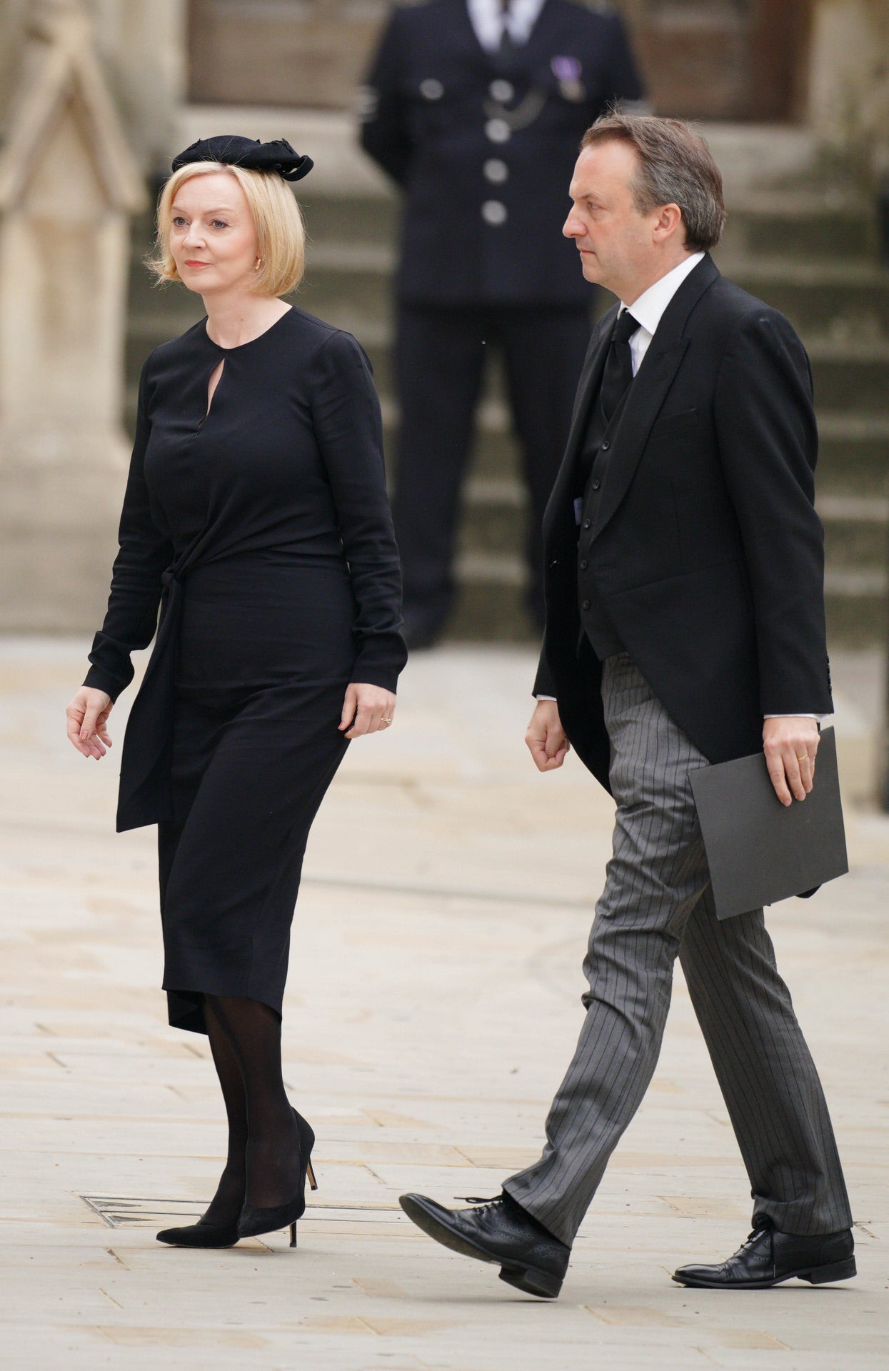La nueva primera ministra de Reino Unido, Liz Truss, junto a su marido, Hugh O'Leary.