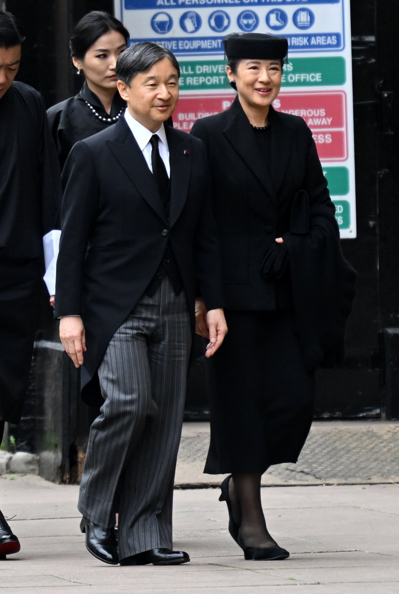 El emperador Naruhito de Japón junto a su esposa, la emperatriz Masako.