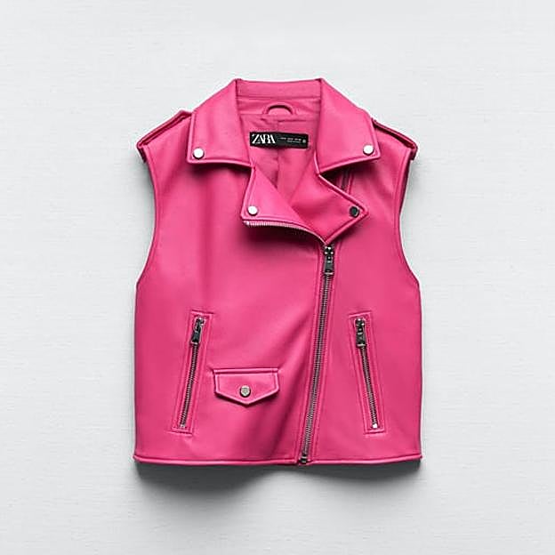 El chaleco rosa de Zara.