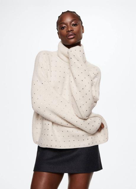 Imagen - Jersey de cuello vuelto con brillos