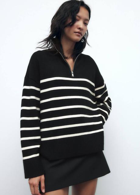 Imagen - Jersey de rayas con cuello alto