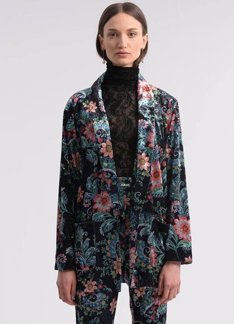Imagen - Blazer de terciopelo estampada