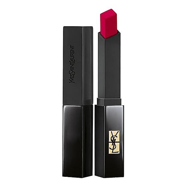 Labial Rouge Pur Couture The Slim Velvet Radical de Yves Saint Laurent.