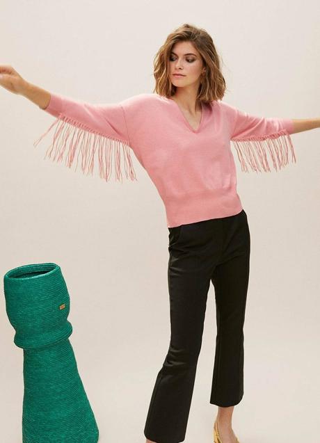 Imagen - Jersey decorado con flecos en las mangas