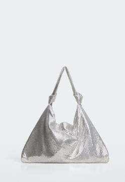 Imagen secundaria 2 - Bolso saco malla metálica de Mango.