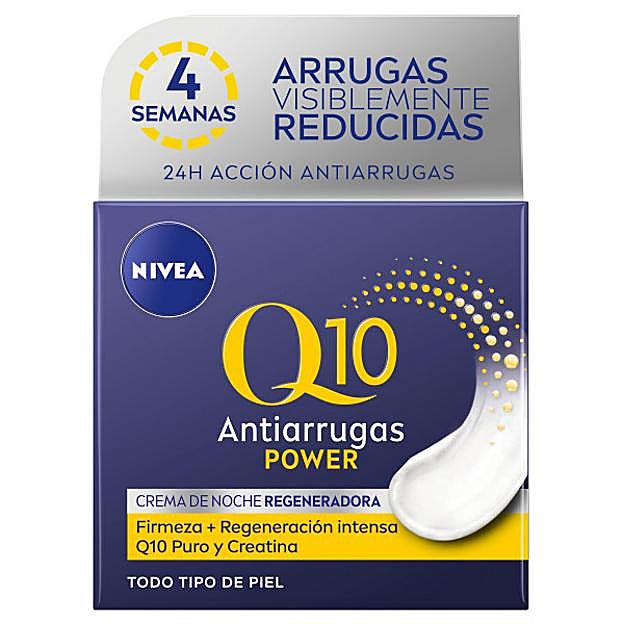 Q10 Power Crema Antiarrugas Noche de Nivea.
