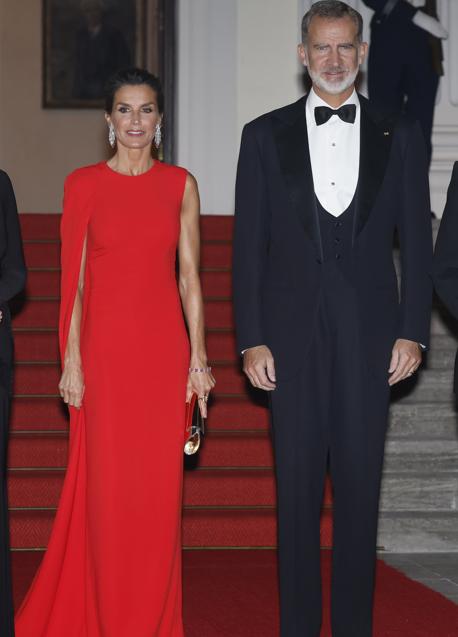 Imagen - La reina Letizia y el rey Felipe en la cena de Estado. / GTRES
