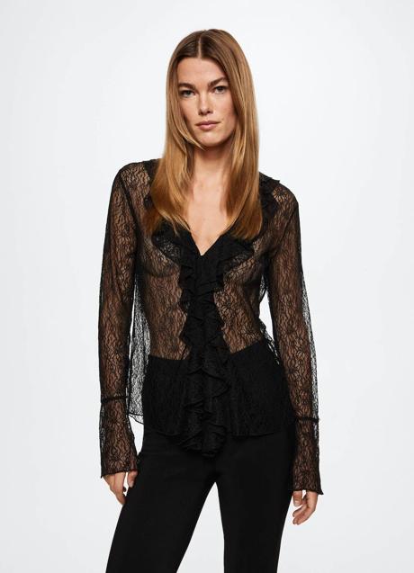 Imagen - Blusa de encaje con volantes