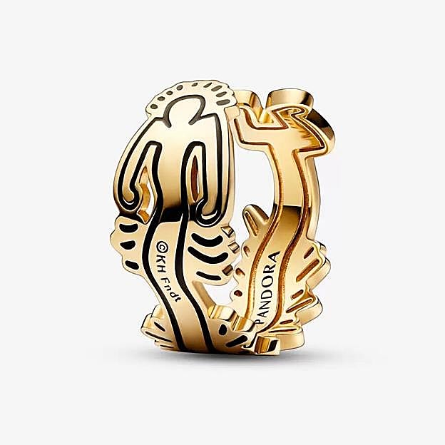 Anillo de oro de Keith Haring™ x Pandora, 179€. 