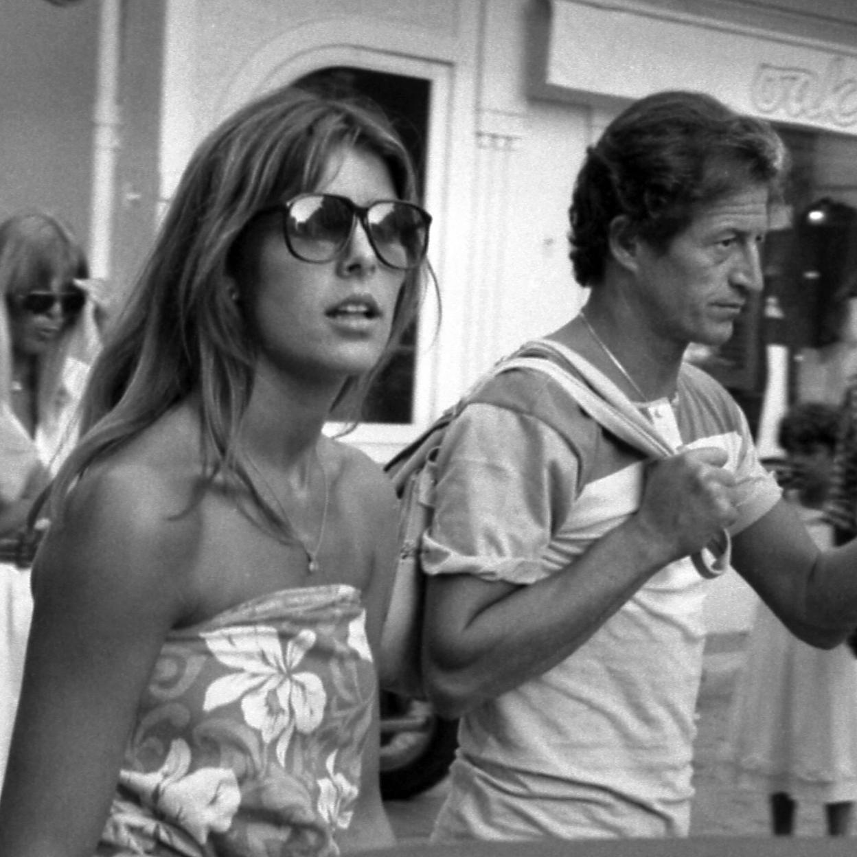 La princesa Carolina de Mónaco con Philippe Junot, su primer marido, en una imagen de 1980.
