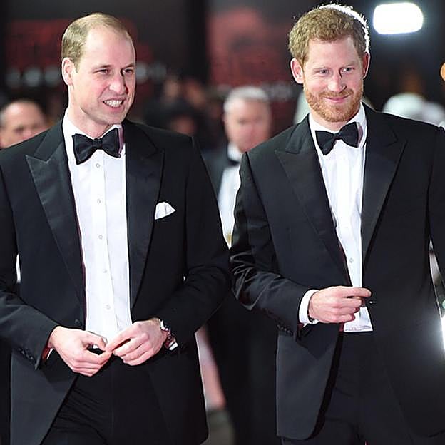 El príncipe Guillermo y Enrique de Sussex.