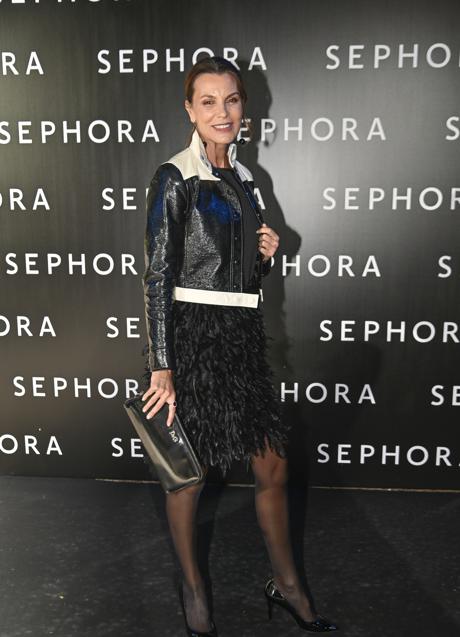 Imagen - Mar Flores en el photocall de Sephora con cazadora de cuero. Foto: Gtres.