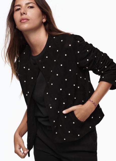 Imagen - Chaqueta de piel con brillos de Zara
