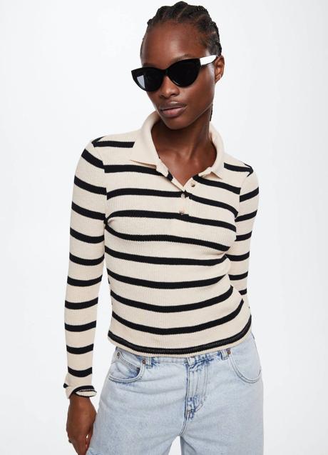 Imagen - Jersey a rayas con cuello polo