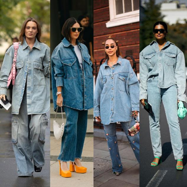 Además de la chaqueta cropped, la camisa oversize es también un éxito en el street style. Muchas han escogido esta pieza para cojuntarla con sus vaqueros y este es el resultado. ¡Nos encanta!