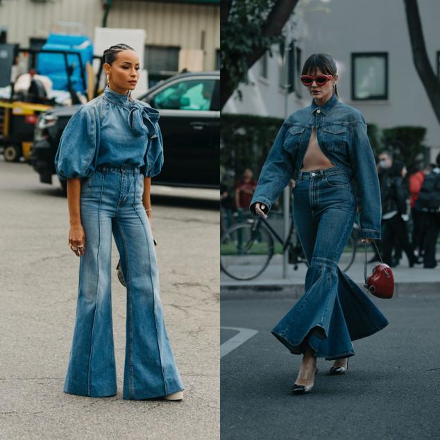 Los pantalones campana estilizan muchísimo y en versión denim son de lo más ponible. Añade una blusa o una camisa en el mismo tejido y... ¡Triunfarás!