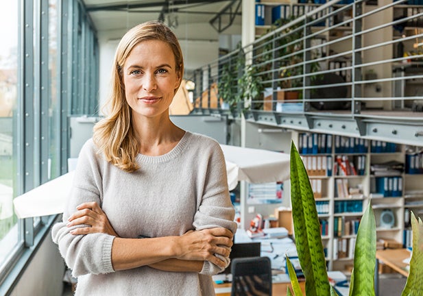 Portrait of confident woman in office