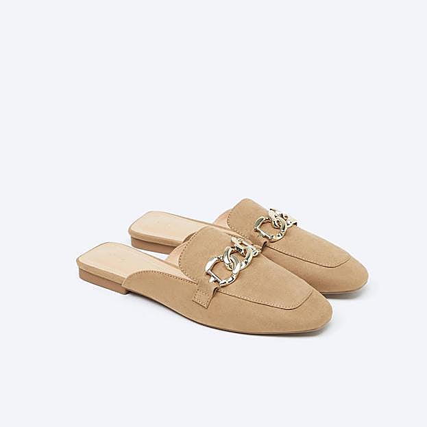 Mocasines destalonados en serraje