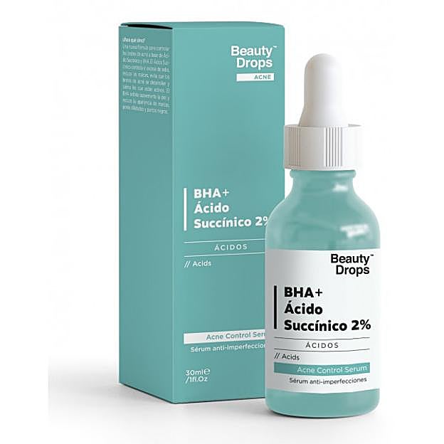 Serum Anti-imperfecciones BHA + Ácido Succínico 2% de Beauty Drops.