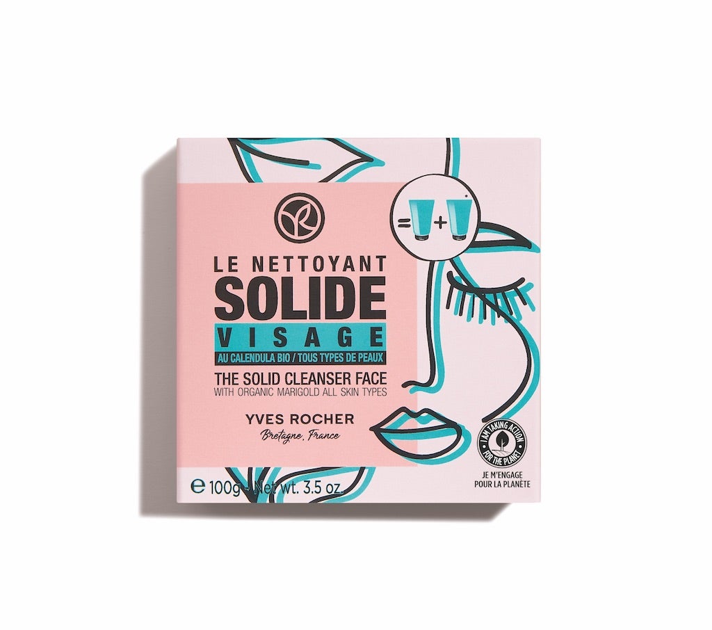 La caléndula de origen biológico es el ingrediente esencial de este jabón, formulado específicamente para la limpieza de la piel. Su formato sólido equivale a dos limpiadores en formato líquido, apoyando al movimiento zero waste. La fórmula es vegana. (9,95 euros)