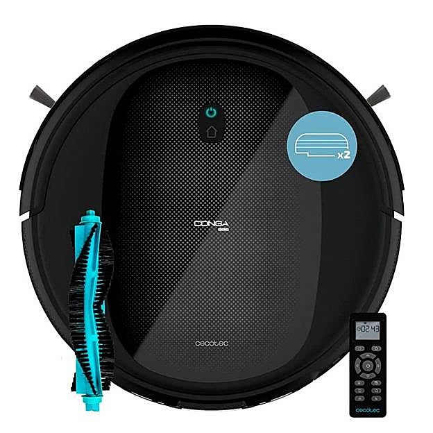 Cecotec Robot Aspirador y Friegasuelos Conga 999 Vital X. 1400 Pa, 4 en 1.