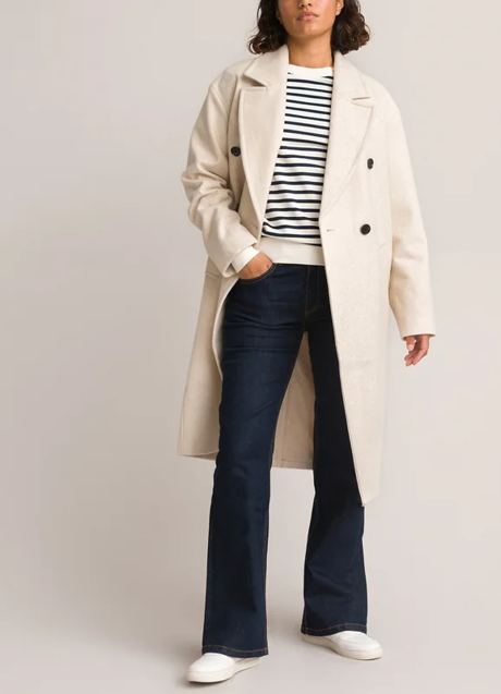 Imagen - Abrigo largo blanco de La Redoute, 74,99€.