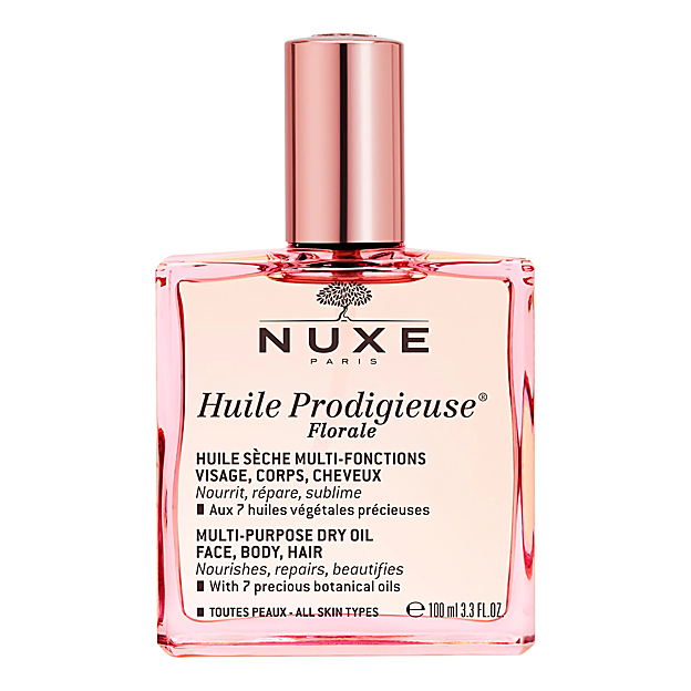 Huile Prodigieuse Florale de Nuxe.
