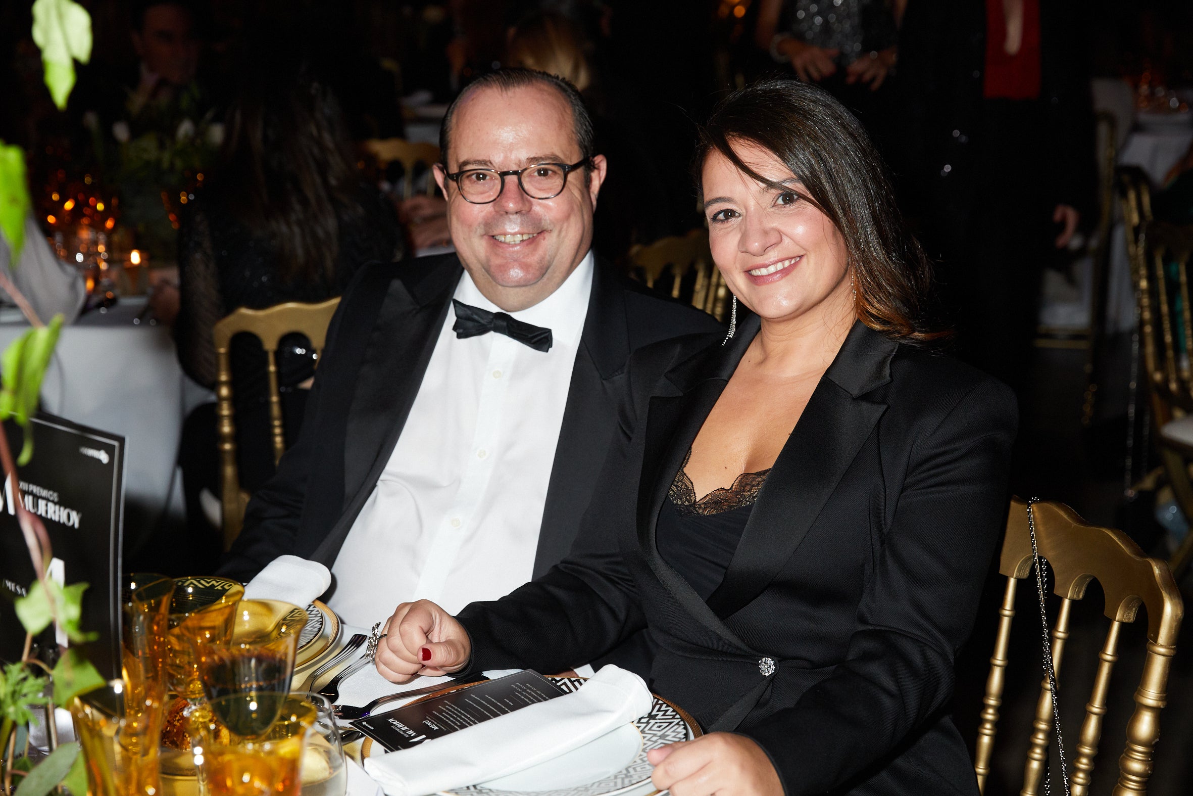 Joaquín Gordon, director general en España de Elizabeth Arden, con Lorena Rodríguez Barreal, directora general de Recursos Humanos y Organización de Vocento.