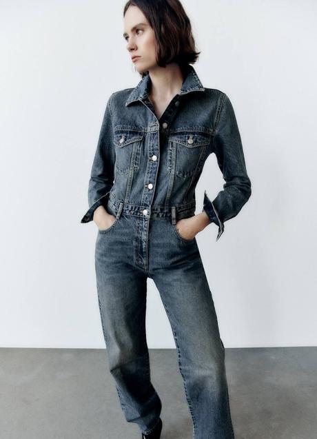 Imagen - Mono denim largo