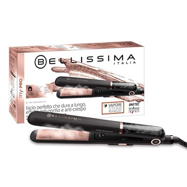 Imetec Bellissima My Pro Steam es una placha con una tecnología con vapor que consigue un liso adecuado y cabellos luminosos, además de un efecto antivolumen y antiencrespado de duración prolongada, a prueba de humedad. Cómpralo aquí