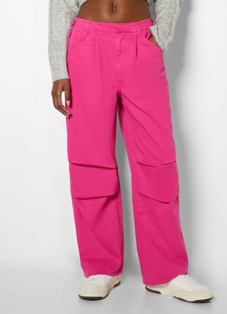 Imagen - Pantalón parachute rosa