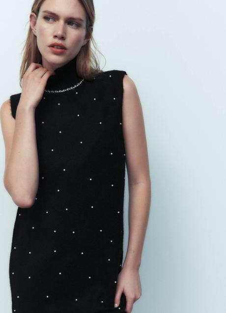 Imagen - Vestido de punto con pedrería