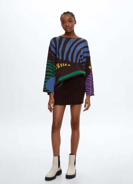 Imagen - Jersey estampado jacquard de Parfois, 32,99€.