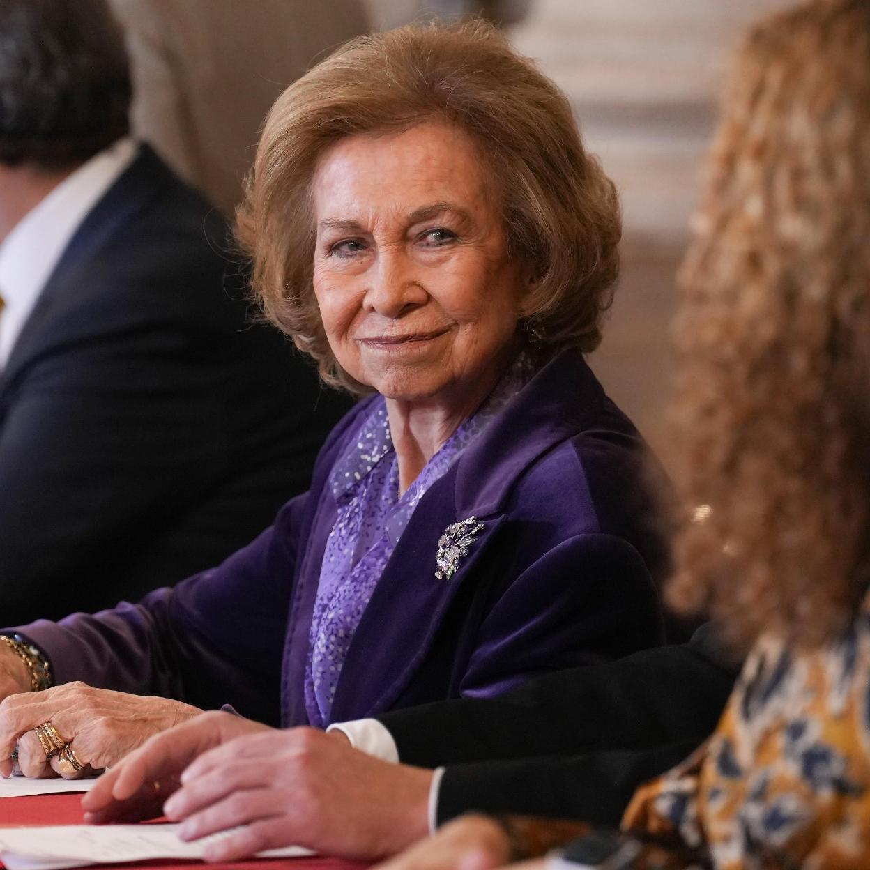 La reina Sofía en una entrega de premios.