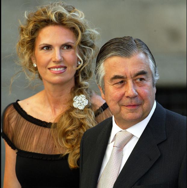 Margarita Hernández y alberto Alcocer en la boda de Alejandro Agag y Ana Aznar