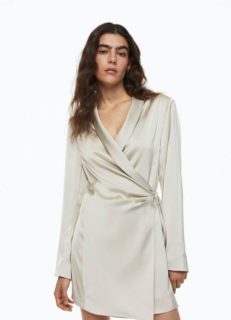 Imagen - Vestido blazer satinado