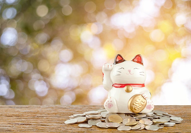 autumn background and sunlight bokeh