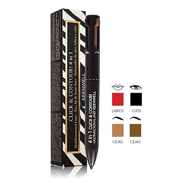 El lápiz cuatro en uno.