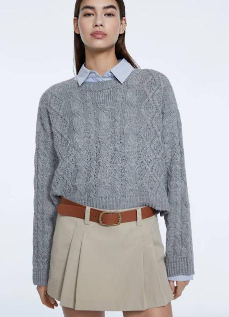 Imagen - Skort de tablas con cinturón